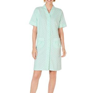 NWT Miss Elaine Women's Short Sleeve Housecoat